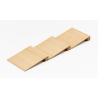 Abgeschrägte Unterlegablage LINIQ für Gewürze. Dank der breiten LINIQ System, ist es möglich, Designer-Besteck in Schubladen zu schaffen. Das Produkt ist aus Holz und speziell DUB gemacht. Konzipiert für eine Schranktiefe von 500 mm