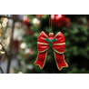 Design-Weihnachtsbaumschmuck aus Kunststoff mit einem Schleifenmotiv.
Größe der Dekoration:
Höhe: 100 mm
Breite: 95 mm
Dicke: 30 mm