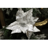 Dekorative Blume für den Weihnachtsbaum auf einem Stiel
Größe der Dekoration:
Durchmesser der Blume: 300 mm
Höhe der Blume: 360 mm
Länge des Stiels: 200 mm 
Preis ist für 1 Stück