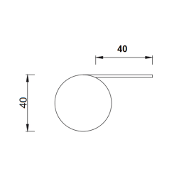 Möbelfuß ARLEN / Chrom glänzend