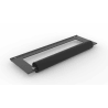 Hängende Papierrollenablage auf USEit-Aluminiumschiene in gebürstetem Schwarz. Die Montage ist an jeder beliebigen Stelle der Schiene möglich. Die Länge des Regals beträgt 340 mm.
Die kompletten Maße entnehmen Sie bitte den Bildern.