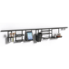 Profil für hängende Küchenregale in Anthrazit Farbe

Komplettset + Wandbefestigung
Set erhält: Profil der Länge 1100 mm, 2x Endkappen, 3x Wandbefestigung, Schrauben + Zubehör

Video zur Montage:


