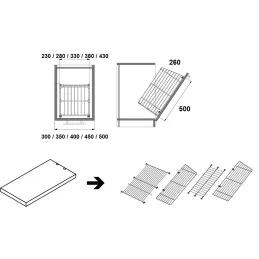 Faltbarer Wäschekorb ELEMENTS / Anthrazit