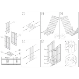 Klappbarer Wäschekorb ELEMENTS / Chrom glänzend