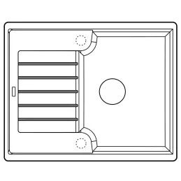Keramikspüle Blanco ZIA 40 S / Vulkan Grau