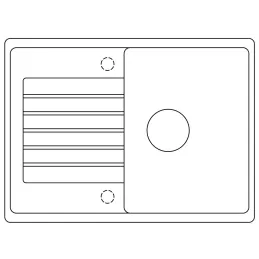Keramikspüle Blanco ZIA 45 S Compact / Weiß