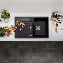 Keramikspüle Blanco ZIA 45 S / Schwarz