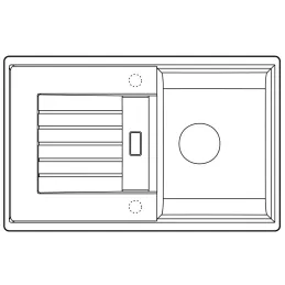 Keramikspüle Blanco ZIA 45 S / Weiß