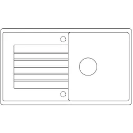 Keramikspüle Blanco ZIA 5 S / Weiß Soft