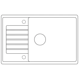 Keramikspüle Blanco ZIA XL 6 S Compact / Vulkan Grau