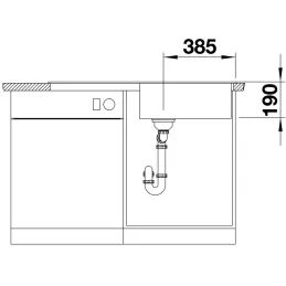 Keramikspüle Blanco ZIA XL 6 S / Anthrazit