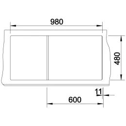 Keramikspüle Blanco ZIA 6 S / Anthrazit
