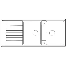 Keramikspüle Blanco ZIA 8 S / Weiß