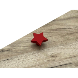 Holzknopf STAR / Rot