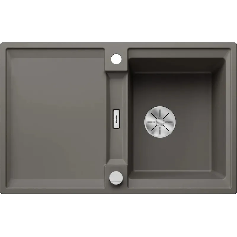 Blanco ADIRA 45 S Spülbecken aus Keramik mit Exzenter / Vulkan-Grau