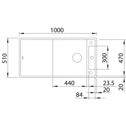 Blanco AXIA III XL 6 S Keramikspüle mit Exzenter / Weiß