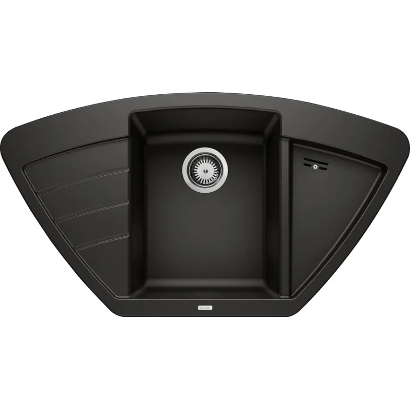 Blanco ZIA 9 E Eckspüle aus Keramik / Anthrazit