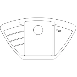 Keramische Eckspüle Blanco ZIA 9 E / Weiß