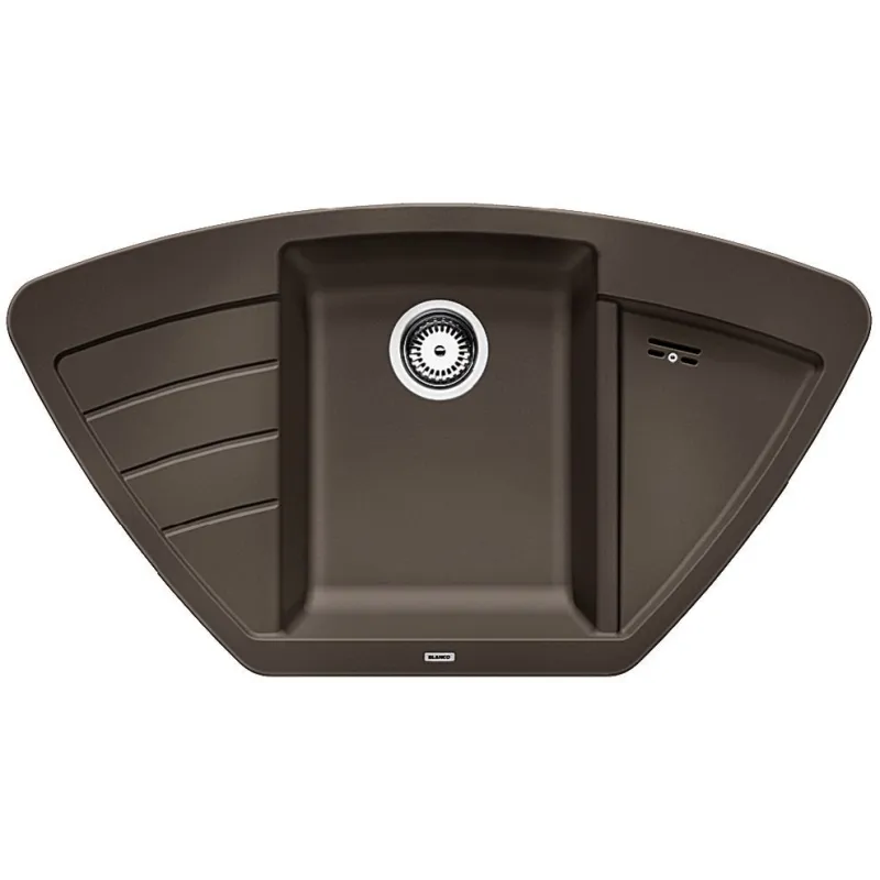 Blanco ZIA 9 E Eckspüle aus Keramik / Kaffee