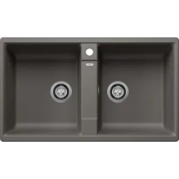 Blanco ZIA 9 Spülbecken aus Keramik / Vulkan-Grau