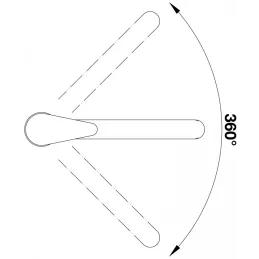 Set Blanco Edelstahlspüle DANA 6 + Armatur MILA / Glänzendes Chrom