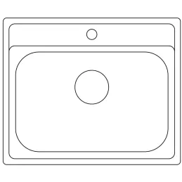 Set Blanco Edelstahlspüle DANA 6 + Armatur MILA / Glänzendes Chrom