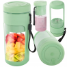Ihre Geheimwaffe für einen gesunden Lebensstil, überall und jederzeit!
Wir stellen den USB Electric Blender für Smoothies und Shakes vor - den revolutionären tragbaren Mixer, der die Art und Weise, wie Sie gesunde Getränke zubereiten, verändern wird. Mit diesem kompakten und leistungsstarken Helfer können Sie buchstäblich in Sekundenschnelle frische Smoothies, Proteinshakes oder erfrischende Säfte genießen - zu Hause, im Büro, im Fitnessstudio oder unterwegs.
- Dank seines kabellosen Designs und des 2000-mAh-Akkus ist der Mixer immer einsatzbereit - egal, wo Sie sind. Laden Sie ihn einfach mit dem mitgelieferten USB-Typ-B-Kabel auf, und schon sind Sie einsatzbereit.
- Leistungsstark und effizient. Keine Klumpen mehr, sondern perfekt glatte Getränke!
- Schnelle Zubereitung. Kein Problem! Mit diesem Mixer können Sie in weniger als einer Minute ein gesundes Getränk zubereiten. Fügen Sie einfach die Zutaten hinzu, schalten Sie ihn ein und lassen Sie die Technologie die Arbeit für Sie erledigen.
- Ideales Fassungsvermögen: Mit einem Fassungsvermögen von 450 ml ist er groß genug, um eine einzelne Portion zuzubereiten, und dennoch kompakt genug, um in Ihre Tasche, Ihren Rucksack oder den Flaschenhalter in Ihrem Auto zu passen.
- Leicht zu reinigen: Der abnehmbare Behälter und das einfache Design sorgen dafür, dass die Reinigung eine Sache von Sekunden ist. Einfach mit Wasser abspülen und schon ist er wieder einsatzbereit.
- Elegantes Design: Der Mixer ist in einer Vielzahl frischer Farben erhältlich, die den Tag verschönern - grün, rosa, weiß und orange.
Wie funktioniert er?
1. Laden Sie den Mixer mit dem USB-Kabel auf (Ladezeit: 3 Stunden).
2. Fügen Sie Ihre Lieblingszutaten hinzu - Obst, Gemüse, Proteinpulver oder Eis.
3. Schalten Sie den Mixer ein und sehen Sie zu, wie die 6 scharfen Klingen ein perfektes Getränk zaubern.
4. Genießen Sie Ihren frischen Smoothie direkt aus dem Mixer oder gießen Sie ihn in ein Glas.
Technische Daten:
- Material: Kunststoffteile
- Fassungsvermögen: 450 ml
- Leistung: Wiederaufladbare Batterie (2000 mAh)
- Aufladezeit: 3 Stunden
- Abmessungen: Höhe des Mixers 18 cm, Bodendurchmesser 8 cm
