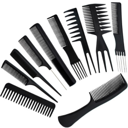 Satz von 10 Friseurkämmen...