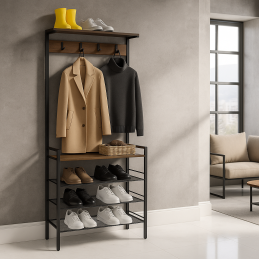 Garderobenwand mit...