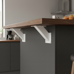 Barkonsole INEZ 45°/ Weiß matt