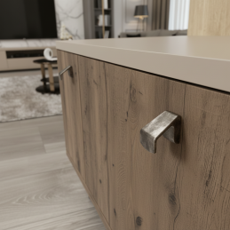 Knopfgriff TREVOR / Alt Silber