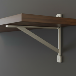 Regalhalter ZAIRA / Chrom matt