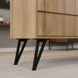 Möbelbein JAPAN / Schwarz matt