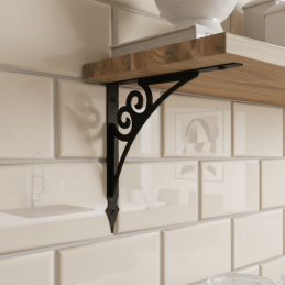 Regalhalter GELON / Schwarz...