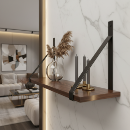 Regalhalter MESTRE / Schwarz