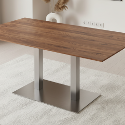 Tischfuß URBAN DUO / Edelstahl