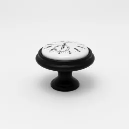 Knopfgriff VIAMO CLOCK / Schwarz