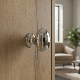 Knopf CAMORA / Chrom glänzend