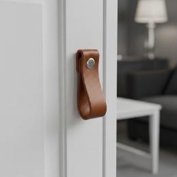 Lederknopf DOLCE Mini / Braun