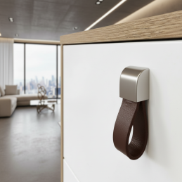 Lederknopf LEATY / Nickel...