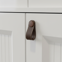 Knopf CASE / Leder braun