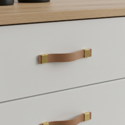 Ledergriff DALLAS / Braunes...