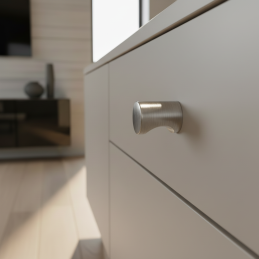 Knopf LIVIA / Nickel gebürstet