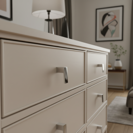 Knopf PRAKTIS / Chrom glänzend