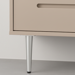 Möbelbein GLOBAL / Chrom matt