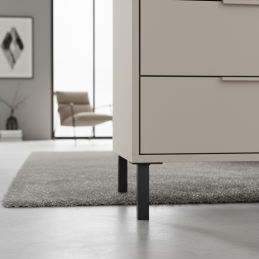 Möbelfuß LOGAN / Schwarz matt