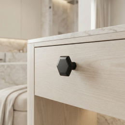 Griffknopf RUNA / Schwarz matt