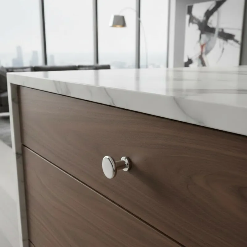 Knopf DOMINICA MINI / Chrom glänzend