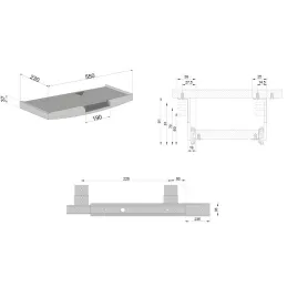 Auszug für Tastatur und Maus / Schwarz