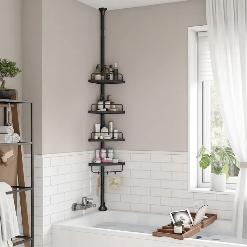 Eckbadregal REGALO SPA / Schwarz